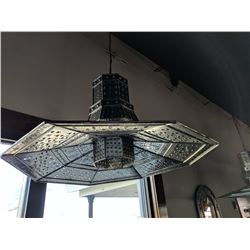 (1) Decorative metal light fixture
