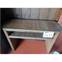 (1) wicker shelf, 45"x32"