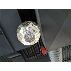 (1) metal sphere light fixture