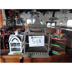 (3) bird house light fixtures