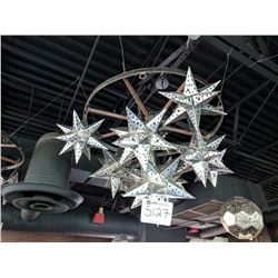 (1) metal star light fixture