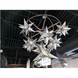 (1) metal star light fixture