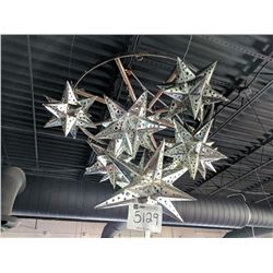 (1) metal star light fixture