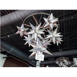 (1) metal star light fixture