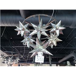 (1) metal star light fixture