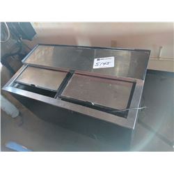 (1) stainless seel cooler, top load, 49"x28"