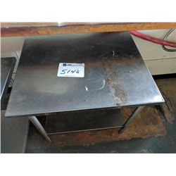 (1) stainless steel table, 30"x36"