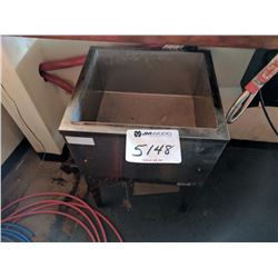 (1) stainless steel cooler, 23"x26", 10" deep