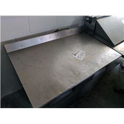 (1) stainless steel cooler, 2-compartment