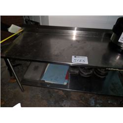 (1) stainless steel table, 30"x72", with can opener