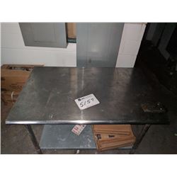 (1) stainless steel table, 48"x30"