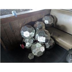 lot of medium metal sphere fixtures
