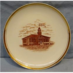 Straw, Montana 7 1/2" advertising plate, rare