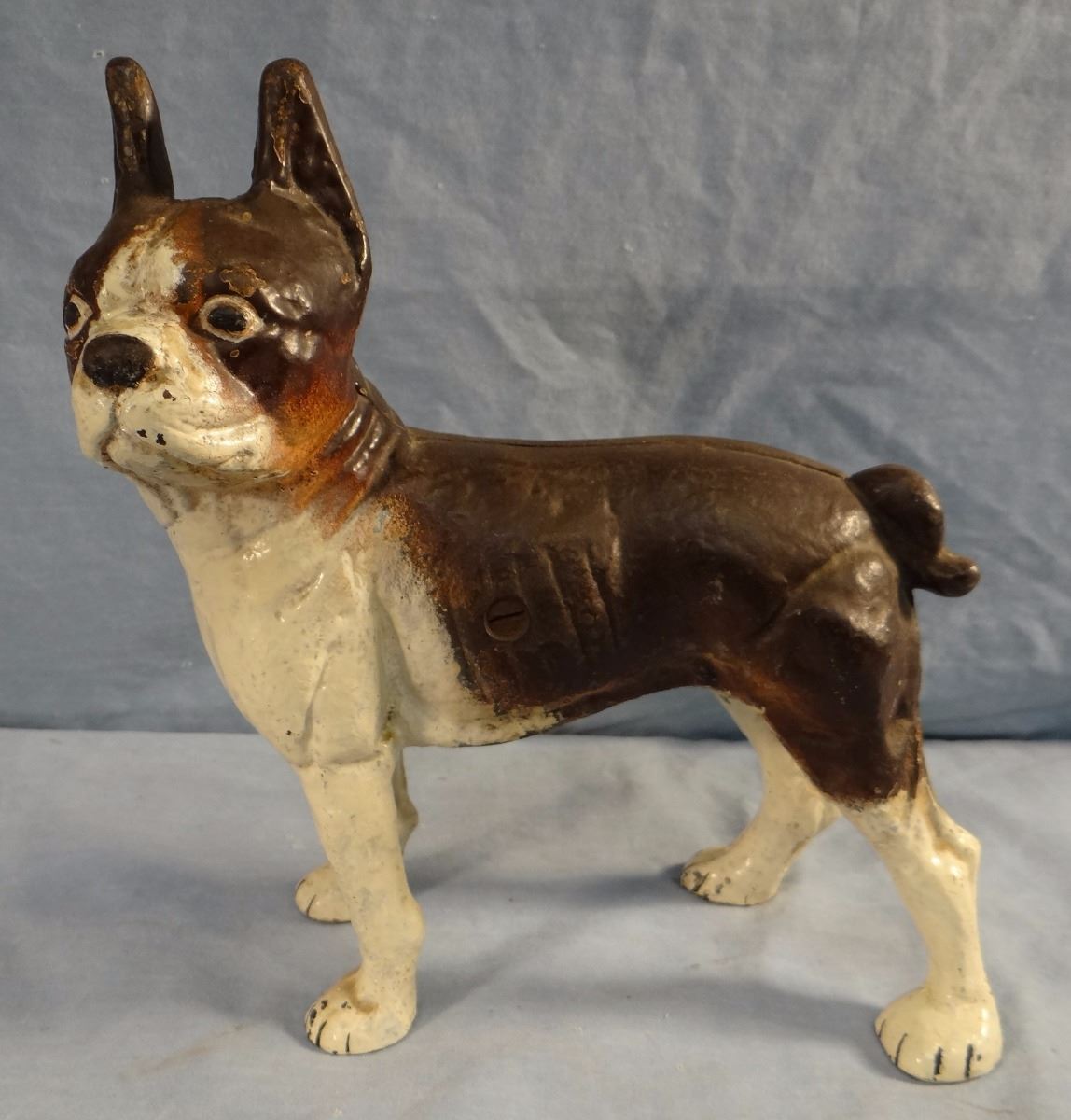 Hubley Boston Terrier Dog Cast Iron Door Stop