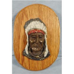 Bruce Contway,  The Chief, 3" x 5", 89/100, wall mt