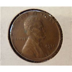 1931-S Lincoln Penny,  X.F.