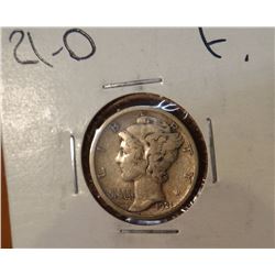 1921-D Mercury dime, Fine