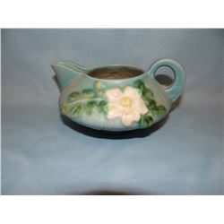 Roseville White Rose creamer, 1C,