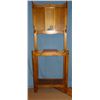 Image 1 : Fancy oak hall tree, 28" w x 72" h, nice