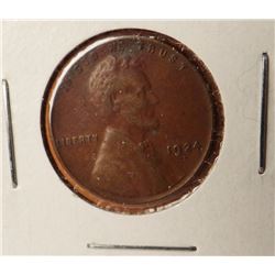 Lincoln Penny, 1924-D, V.F.