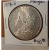 Image 1 : 1878-S Morgan dollar, A. U.