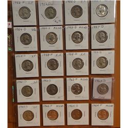 Washington Quarters, various dates, 20 per page