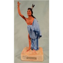 Pasma, Jim (1933-1999) resin sculpture, Kill Eagle, 13" hx 5" w, 1970