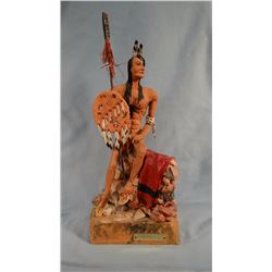 Pasma, Jim (1933-1999) resin sculpture, Powder Face, 13" h x 5" w, 1970