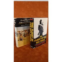 2 books: Plainsmen Of The Yellowstone, Brown, dj, 1st, 1961; The Flight of The Nez Perce