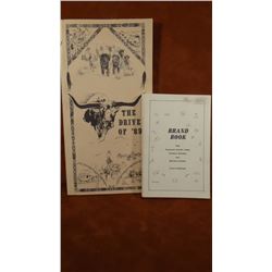 2 books:The Cattle Drive of 89; Brand Book of Eastern Montana Counties, both soft covers