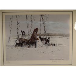 Van Zyle, Jon, Sled Dogs, framed print, #317/500, 1984