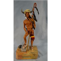 Jim Pasma  (1933-1999) resin sculpture, Iron Bull, 12" h x 6" w, 1970