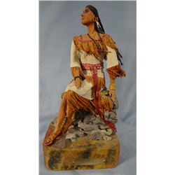 Jim Pasma  (1933-1999) resin sculpture, Sky Child, 10" h x 5" w, 1970