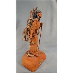 Jim Pasma  (1933-1999) resin sculpture, Plenty Wood, 11" h x 5" w, 1971