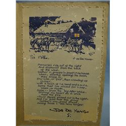 Card from Joe DeYoung to Al Lucke, Havre, MT, 1859