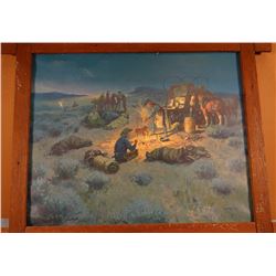 Charlie Dye print framed, 10" x 12"