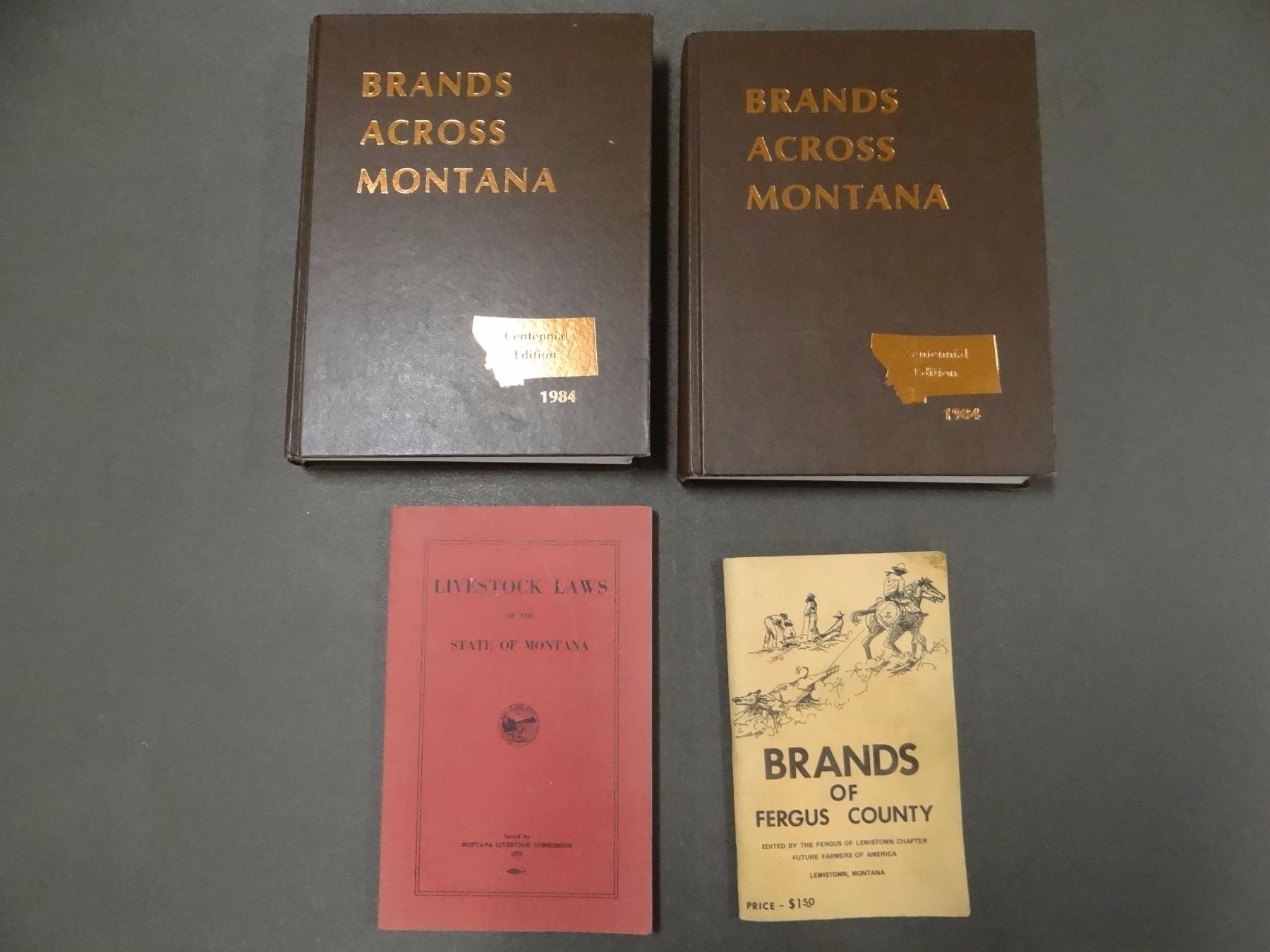 Brand books: Brands Across Montana, Vol. I & II, Brands of Fergus ...