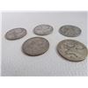 Image 2 : 5 Canadian Silver Quarters