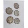 Image 4 : 5 Canadian Silver Quarters