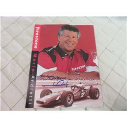 Mario Andretti Autographed Photo