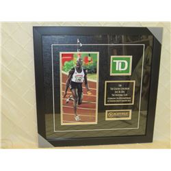 Framed Signed Donavon Bailey Photo