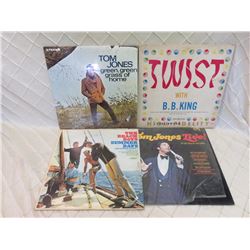BB King, Tom Jones, Beach Boys, 4 Records Total