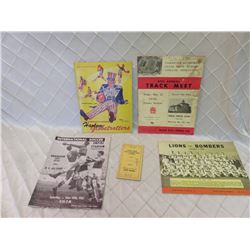 Vintage Local Sports Programs