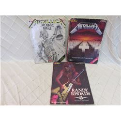 Metallica & Randy Rhodes Music Books