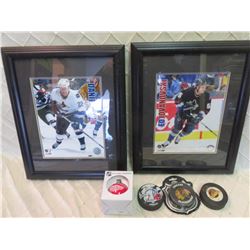 Framed Canucks Photo & Other NHL Items