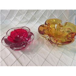 Vintage Murano Ashtrays