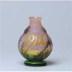 DATED DAUM CAMEO VASE