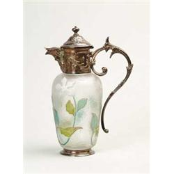 GALLE CAMEO & SILVER EWER