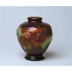 GALLE FIREPOLISHED VASE