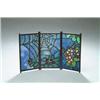 Image 1 : TIFFANY STUDIOS THREE PANEL STAINED GLASS SCREEN